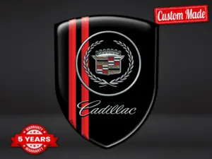 Cadillac Sticker 3D Gel Stile Cupola Tuning Etichette Racing
